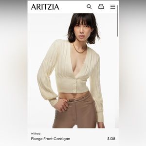 ARITZIA - Plunge Front Cardigan (WILFRED)
